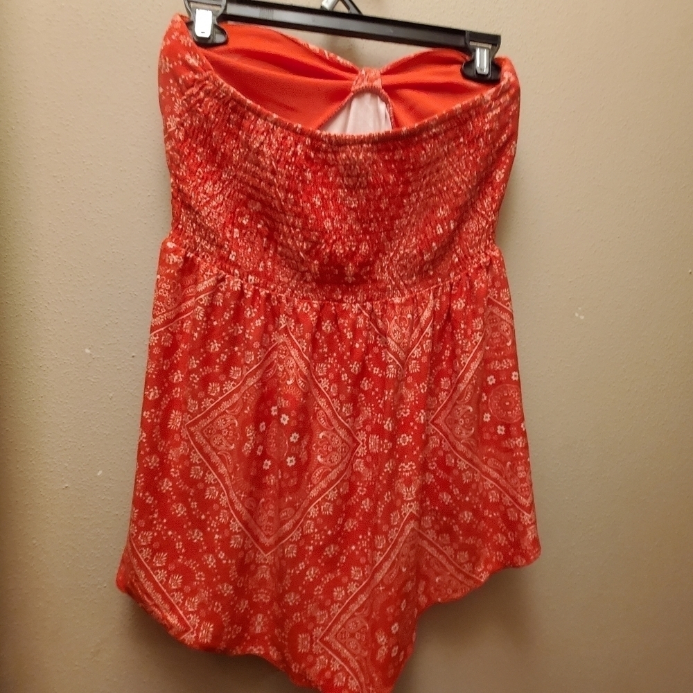 🍉 junior's strapless Top size large no Boundaries brand, country style western - Picture 2 of 9